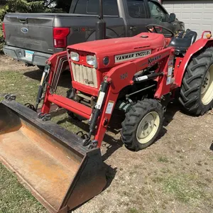 Yanmar YM2310D, Diesel Tractor, MFWD, 3 point, PTO, 11.2-24 Rear Tires, 6-14 Front Tires, 2322 Hours Showing, Sold with Koyker 120 Quick Tach Loader, 