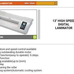 Royal Sovereign 13" High Speed Digital Laminator