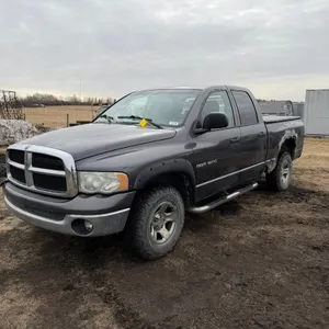 2004 DODGE RAM 1500 P/U TRUCK, 4X4, A/T, 4.7L V8 GAS ENG., QUAD CAB, TONNEAU COVER, LIGHT BAR, RECENT GOODYEAR DURATRAC TIRES, CLOTH SEATS, 340,816 KM