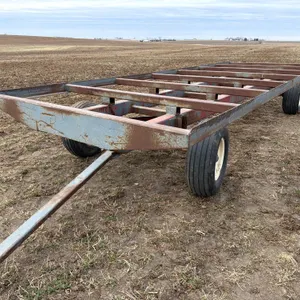 8ft x 23ft Metal Bale Trailer (Grey)