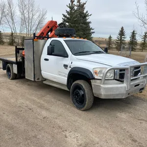2008 STERLING BULLET 5500 P/U TRUCK, 6.7L CUMMINS ENG., A/T, FLAT DECK, PALFINGER PICKER, CVIP CURRENT UNTIL END OF MAY, APPROXIMATELY 400,000 KM