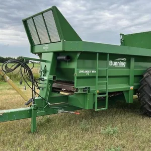 Bunning Lowlander MK4-75 S/A Manure Spreader, S/N 4785