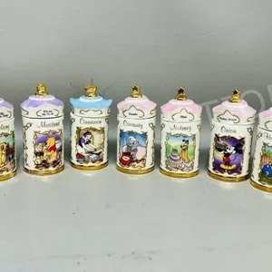Lenox collection of Disney Spice jars - 4" tall