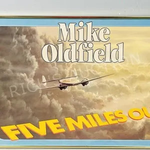 framed Mike Oidfield album poster print