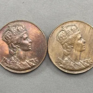 Pair of 1953 Queen Elizabeth Coronation Coins