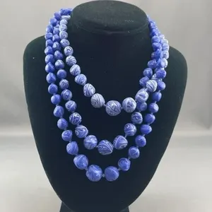 Lapus Tone Murano Beaded Necklace