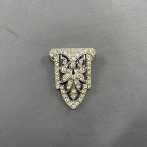 20s Art Deco Rhinestone Paste Dress Clip
