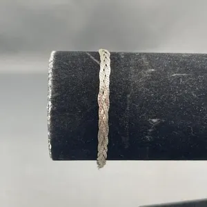 Vintage Italian Sterling Silver Woven Bracelet