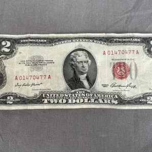 Two Dollar American Bill
