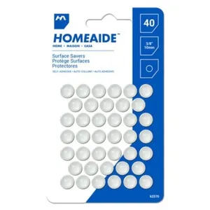 40pc 3/8" Surface Saver Plastic Adhesive Bumper Pe