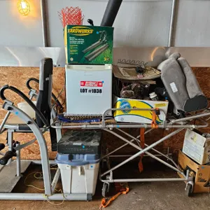 Grouping : Bar Fridge; Leaf Blower; Exercise Machine; Gurney; Grow Light; Fertilizer; etc