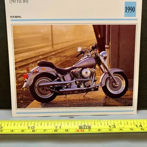 Rare Harley Davidson 1340 Fat Boy 2 - Sided SPEC Card MINT!