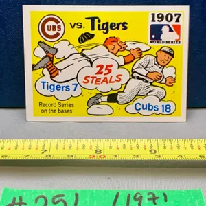 MLB Baseball Card - 1971 Vintage Rare World Series Fleer Cards All Mint!