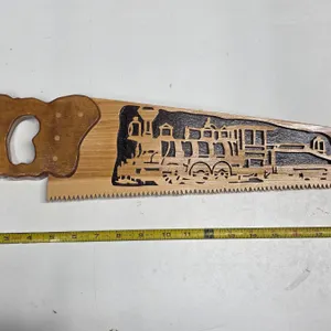 Decorative wood saw art