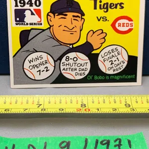 MLB Baseball Card - 1971 Vintage Rare World Series Fleer Cards All Mint!