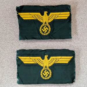 (2) Vintage Nazi Germany WWII Patches