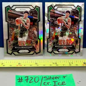 NBA Basketball - 2023 Panini Prizm MarJon Beauchamp Silver & Cracked Ice