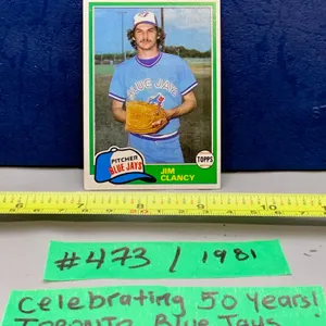 MLB Baseball Card - Toronto Blue Jays 1981 Jim Clancy