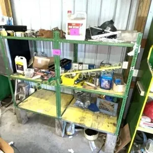 GREEN & YELLOW SHELVES - CONTENTS NOT INCLUDED