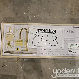 Allen + Roth Pull Down Kitchen Faucet, Brushed Gold 