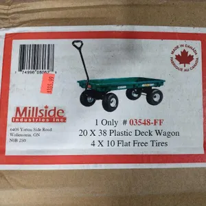 20" x 38" Plastic Deck Wagon