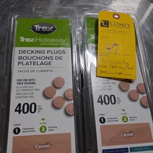 Trex Decking Plugs Pebble Grey/Carmel, 400/pk