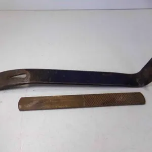 Metal Pry Bar Wrecking Bar & OLD Rasp File