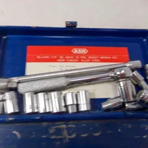 Vintage Socket Wrench Set Japan Small Metal Box