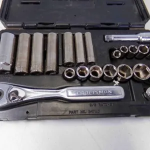 Craftsman Socket Wrench Set Plastic Carry Case