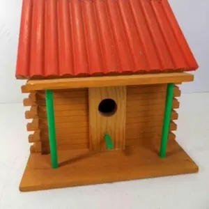 Handmade Log Cabin Birdhouse