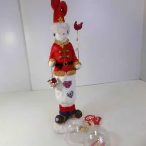 20" Freestanding Christmas Snowman - Porcelain