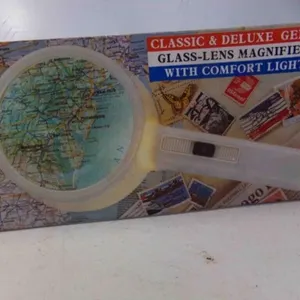 Vintage Deluxe Genuine Glass Lens Magnifier with