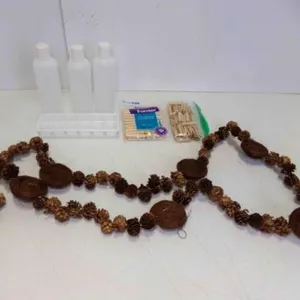 Pine Cone Garland w/Baby Bird Nests & Crafters