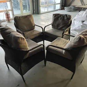 (4) Outdoor Patio Chairs w/ Cushions
 UNRESERVED