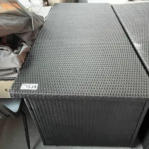 Wicker Outdoor Storage Chest (3' x 6' 7'') & Folding Lid w/ Shocks
 UNRESERVED