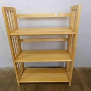Foldable 3 shelve bookcase 27�"x11'x38"