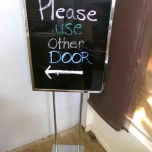 Moveable Metal sign-Dry Erase 10�"x60"