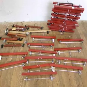 Wood pants hangers
