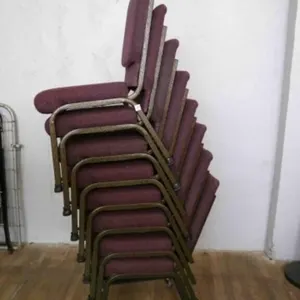 8 chairs w/rolling stand