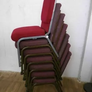 7 chairs w/rolling stand