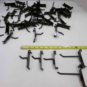 50 Black Gridwall Hooks