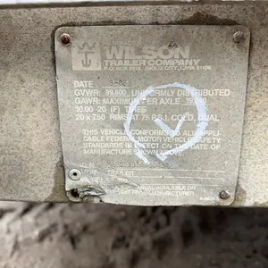1988 45' WILSON HI-BOY TANDEM AXLE TRAILER