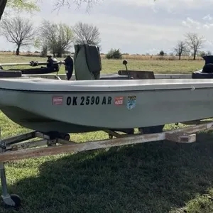 1972 Hustler Bass Boat on Trailer w/Motor