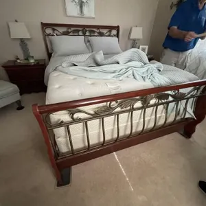 Queen Size Pillow Top Bed w/Ashley Headboard