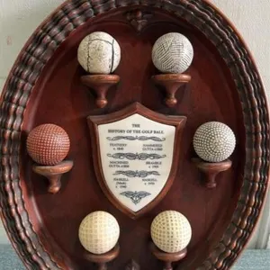 The history of the golf ball plaque