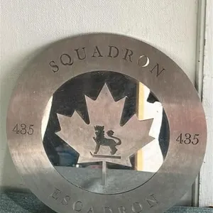 Squadron 435 metal plaque