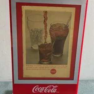 Coca Cola ad with stand