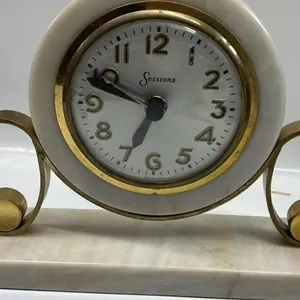 Art Deco marble sessions clock working converted