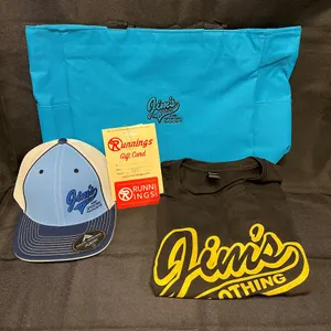 Jim's Clothing Bundle and Running Gift Card