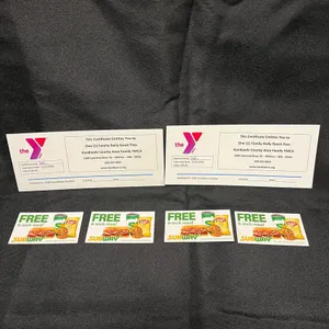 2 YMCA Family Day Passes and 4 Subway Coupons